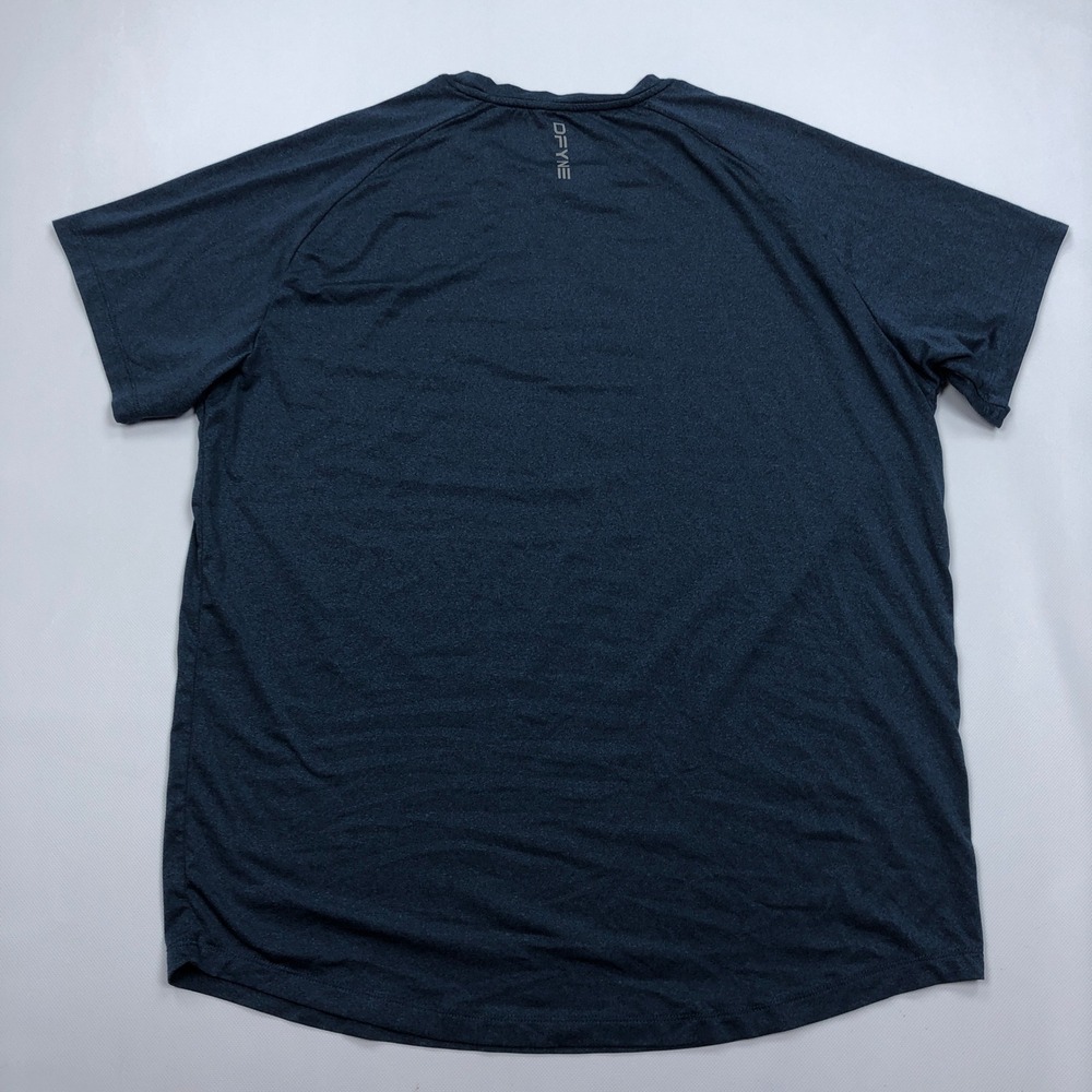 DFYNE Mens Large Blue Heathered Training T-Shirt Athletic Gym Top - Picture 6 of 8